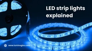 High-quality LED strip lights from Luminogloz, best LED lighting manufacturer for brands, OEMs, and projects.